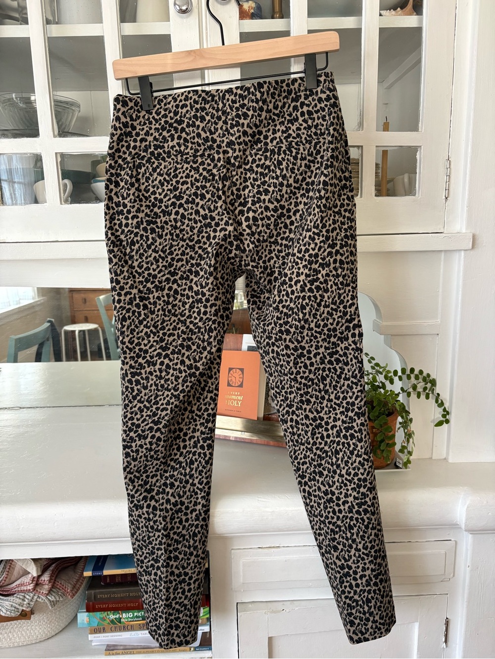 a new day Leopard Print Pants - Black & Tan - Picture 3 of 4